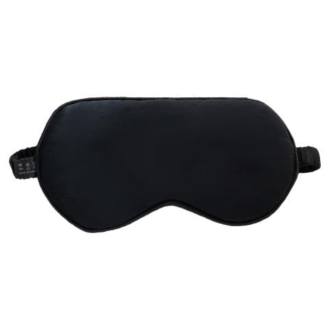 Maschera Per Dormire In Seta Di Gelso Al 100%. Black - Foto 1