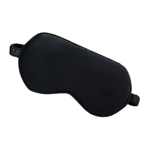 Maschera Per Dormire In Seta Di Gelso Al 100%. Black - Foto 2