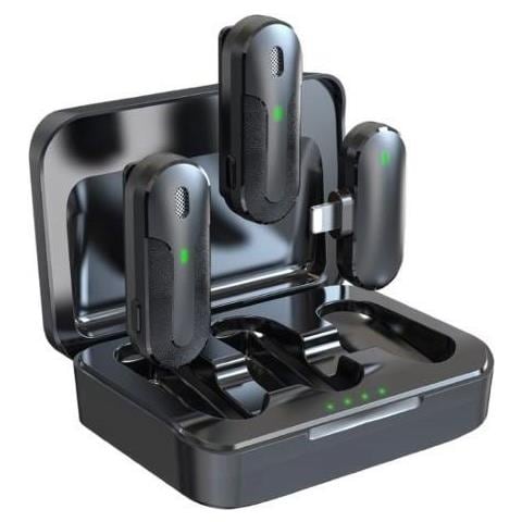 Doppio microfono wireless con connessione Tipo-C - Foto 1