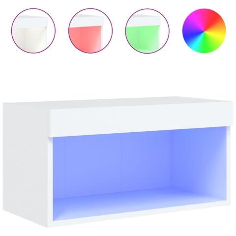 Mobile Porta Tv Con Luci Led Bianco 60x30x30 Cm - Foto 2