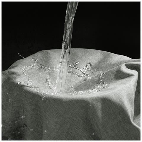 Tenda Da Doccia In Lino Con Ganci  Larghezza 240 X Altezza 200 - Foto 4