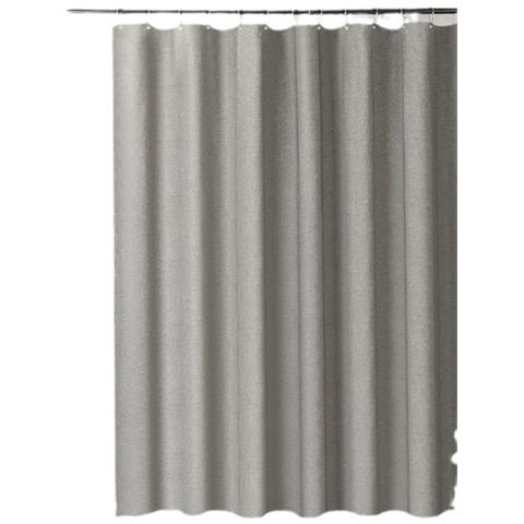 Tenda Da Doccia In Lino Con Ganci  Larghezza 240 X Altezza 200 - Foto 1