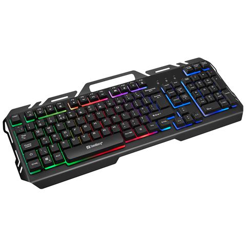 640-25 tastiera Gaming USB AZERTY Belga Nero - Foto 1