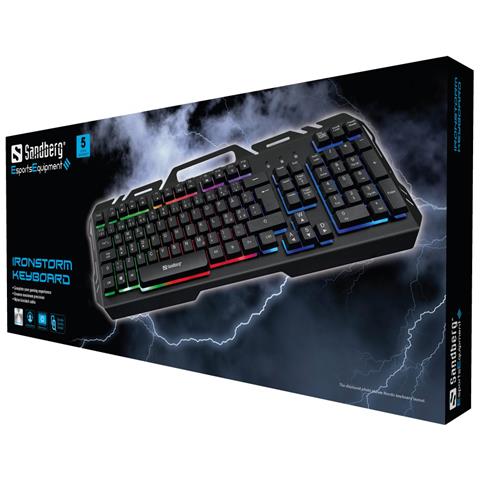 640-25 tastiera Gaming USB AZERTY Belga Nero - Foto 2