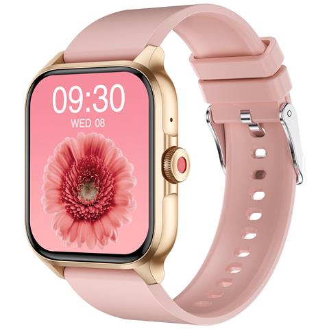 Smartwatch Con Frequenza Cardiaca, Pressione Sanguigna, Ossigeno Nel Sangue, Contapassi Champagne - Foto 1