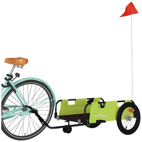 Rimorchio Da Bici Verde Oxford E Ferro - Foto 3