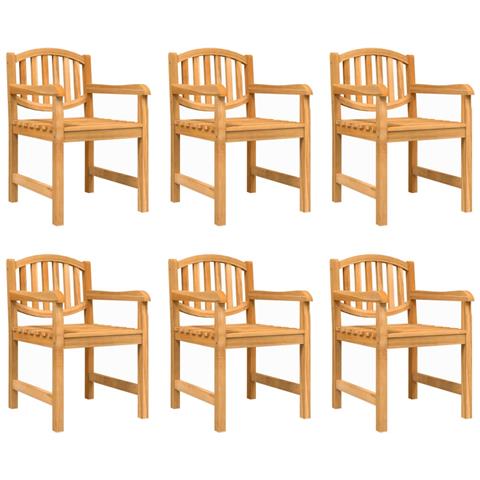 Set Da Pranzo Da Giardino 7 Pz In Legno Massello Di Teak - Foto 3