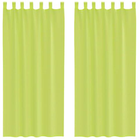 Tende In Voile Con Linguetta 2 Pz Verde Mela - Foto 1