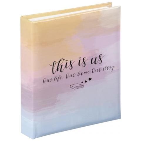 Letterings Album Fotografico E Portalistino Blu, Arancione, Porpora 40 Fogli 10 X 15 Cm - Foto 1