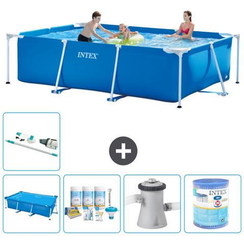 Piscina Fuori Terra - Rettangolo - 300x200x75 Cm - Blu - Include Accessori Coordinati A159 - Foto 1