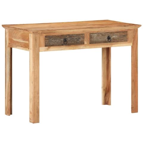 Lusso Casadino -  Scrivania 110x50x75 Cm In Legno Massello Di Recupero - Foto 2