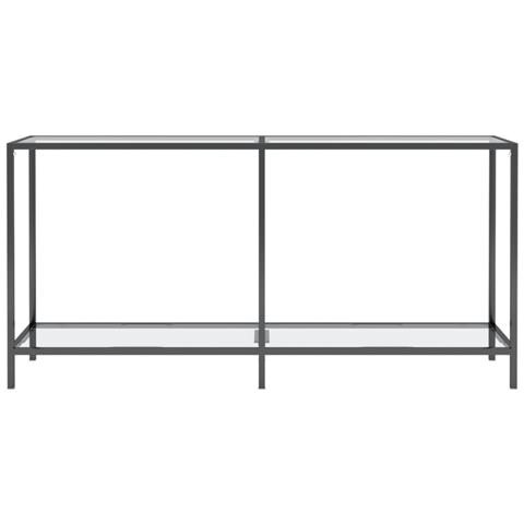 Tavolo Consolle Trasparente 160x35x75,5 Cm In Vetro Temperato - Foto 2
