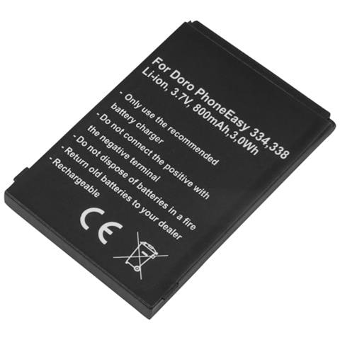 Batteria Di Ricambio Telefono Doro Phoneeasy 334 338 Ni-mh 3.6v 2000mah - Foto 1