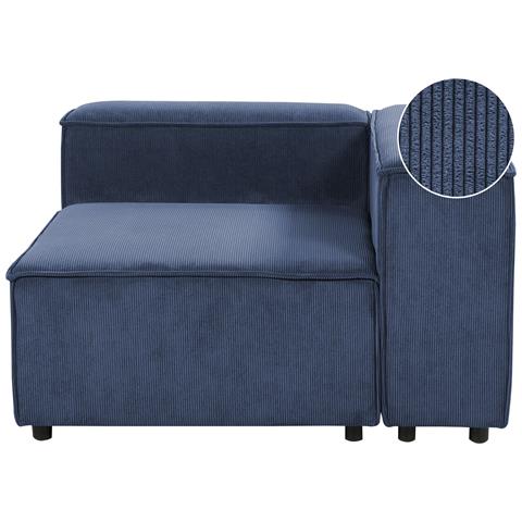 Modulo Angolare Ardal Velluto A Coste Blu Scuro Lato Sinistro - Foto 2
