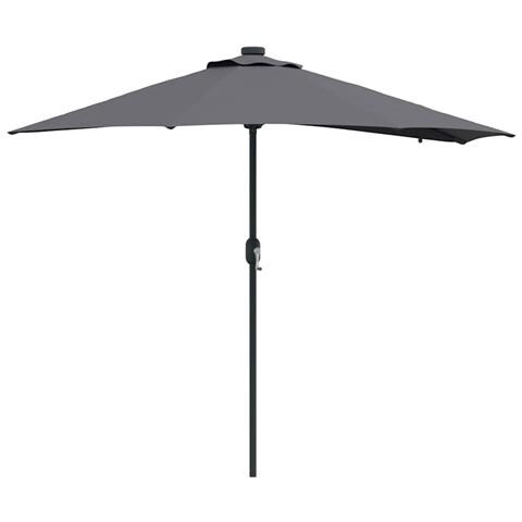 Ombrello da giardino Antracite 294 x 150 x 223 cm Tessuto - Foto 1