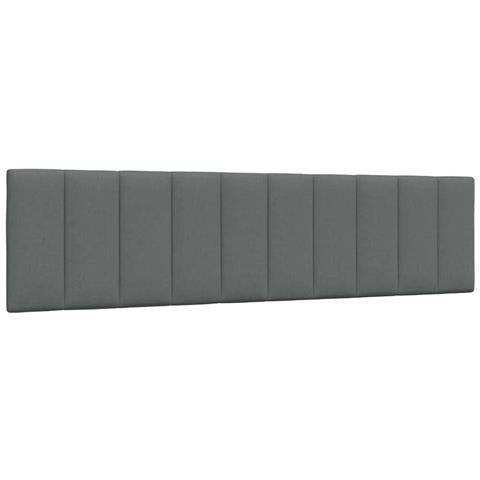 Cuscino Testiera Grigio Scuro 200 cm in Tessuto - Foto 1