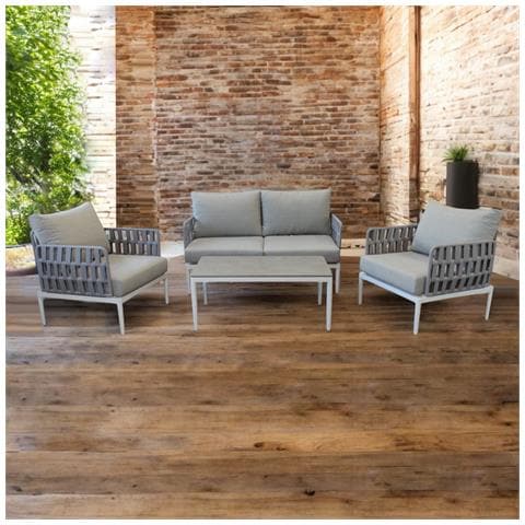 Cascada - Salotto Outdoor Con Struttura In Alluminio Grigio Chiaro, Antracite O Naturale - Foto 1