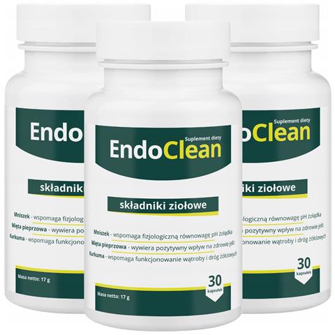 3x Endoclean - Disintossicazione Dell'organismo E Supporto Intestinale 30 Capsule - Foto 1