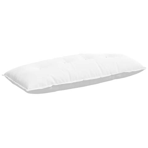Cuscino per Schiena Bianco 120 x 19 x 50 cm Tessuto - Foto 1