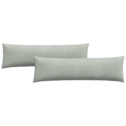 Cuscini da Divano 2 pcs Grigio chiaro 145 x 40 cm - Foto 1