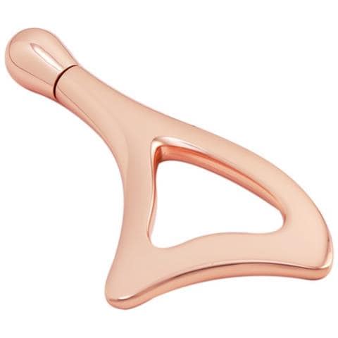 Beauty Scraping Board In Metallo Oro Rosa - Rullo Singolo Per Massaggio Lifting Viso - Foto 1