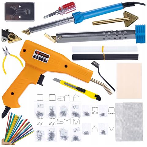 Kit Saldatura Plastica Blue Lark 80w Bl80w - Versatilità E Sicurezza | 200 Graffette, 800 Graffette, 5 Tipi Di Leghe | Riparazioni Professionali - Foto 1