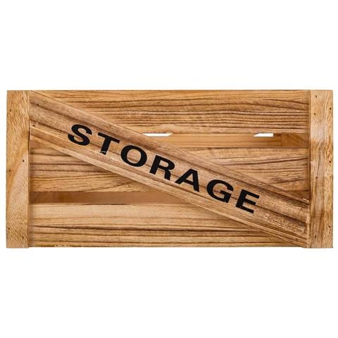 Set Cassetti In Legno 2 Pezzi 36x26x18 -31x21x16h Cm - Foto 2