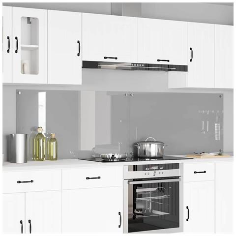 Rivestimento da Cucina 2 pcs Grigio chiaro 110 x 60 cm - Foto 2