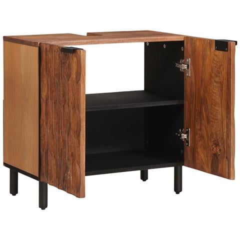 Armadio per Lavabo da Bagno con porta Marrone 62 x 33 x 58 cm - Foto 2