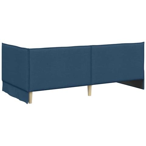 Struttura Letto Angolare con Materasso 2 pcs Blu Velluto - Foto 9