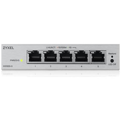 GS1200-5V3 Gestito L2 Gigabit Ethernet (10/100/1000) Desktop Grigio - Foto 4