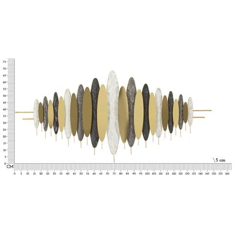 Decorazione In Metallo 3d Vkh760-multicolore-metallo-149x5x70 Cm - Foto 6