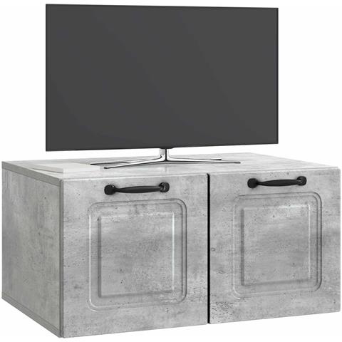 Mobile Porta TV da Muro Grigio Cemento 59,5 x 41 x 30 cm - Foto 2