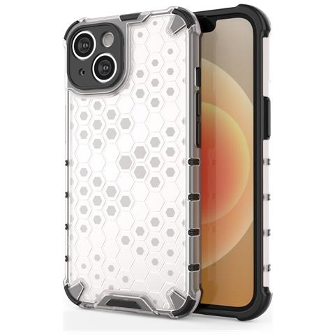 Custodia Ibrida Trasparente Rinforzata Per Iphone 14 Plus - Foto 1