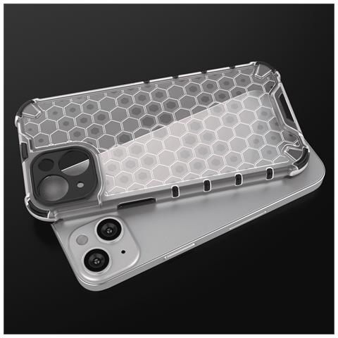 Custodia Ibrida Trasparente Rinforzata Per Iphone 14 Plus - Foto 7