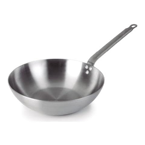 63828 - Wok in ferro, wok in ferro 100% naturale, adatto a tutti i tipi di fonti di calore - Foto 1