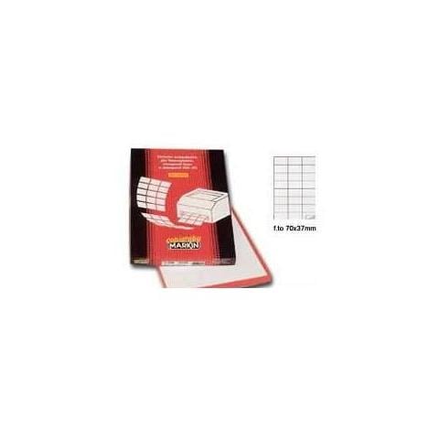 etichetta adesiva c / 519 rosso 100fg a4 105x148mm (4et / fg) markin - Foto 1