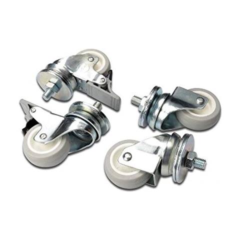 Set 4 Ruote (Due Bloccabili) Per Armadi Rack Carico Fino A 250 Kg. - Foto 3