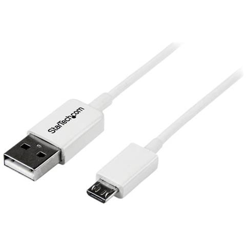 Cavo micro USB bianco 1 m - A a Micro B - Foto 1