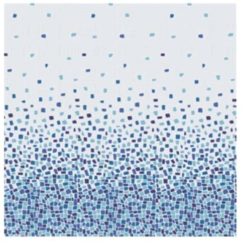 Tenda doccia in Poliestere Anelli inclusi Design Pietre Blu 200 x 180 cm - Foto 2