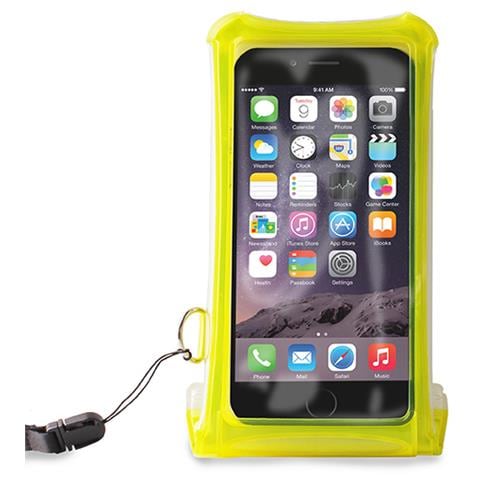 Cust Impermeabile Smartphones + Vano Carta Up To 5.1'' Lime +tracolla Nero - Foto 1