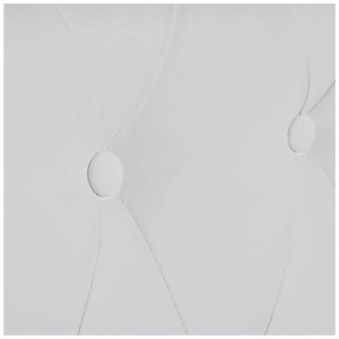 Set Divani Chesterfield a 2 e a 3 Posti in Pelle Artificiale Bianco - Foto 10