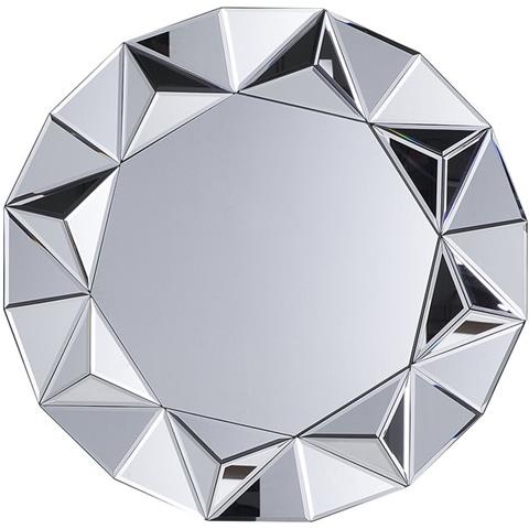 Specchio Da Parete In Argento Ø70 Cm Habay - Foto 1