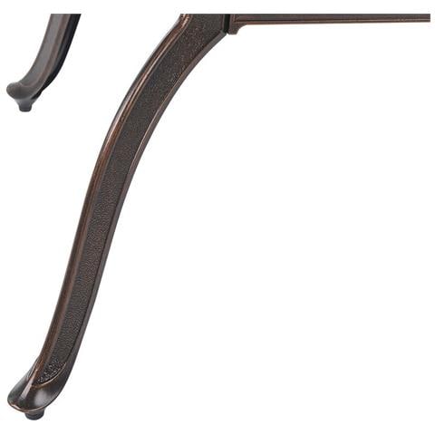 Tavolo Da Pranzo Da Giardino In Alluminio Marrone Scuro 102 X 165 Cm Lizzano - Foto 8