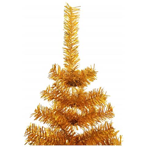 Albero di Natale Artificiale con Supporto Oro 180 cm PET - Foto 2