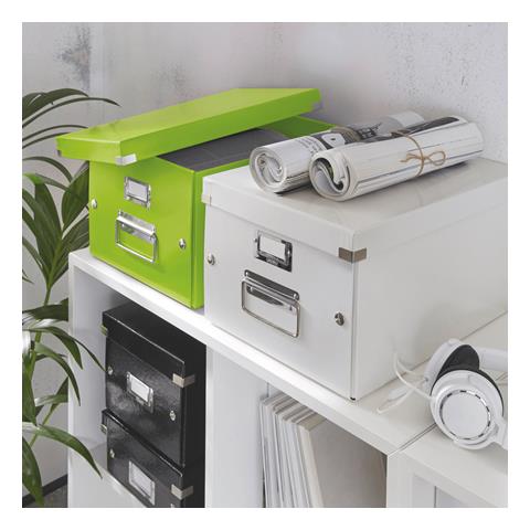 Leitz Ablagebox Click & Store Wow, Din A4, Grn Hartpappe Mit Pp-folie, Aufbau Mittels Druckknpfen, - 1 Stck (6044-00-54) - Foto 3