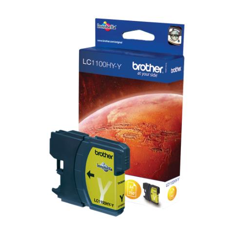 LC-1100HYY Cartuccia Ink Originale Giallo per DCP-6690CW / MFC-6490CW / MFC-6890CDW Capacità 750 Pagine - Foto 1