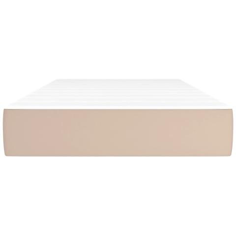 Materasso A Molle Cappuccino 100x200x20 Cm In Similpelle - Foto 2