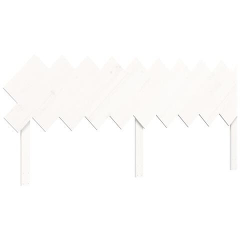 Giroletto Con Testiera Bianco 200x200 Cm In Legno Massello - Foto 2