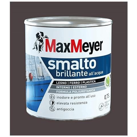 Smalto Brillante A Acqua Colore Marrone 0,75lt - Foto 1